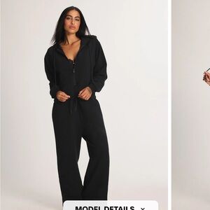 FOREVER SAVAGE WIDE-LEG ONESIE XS